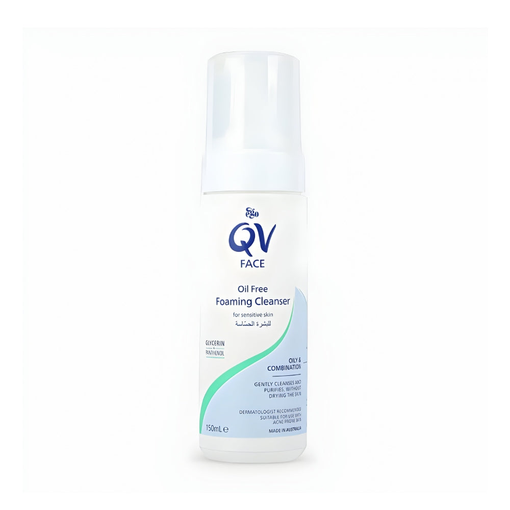 Qv foaming face wash 150ml oil free for sensitive skin