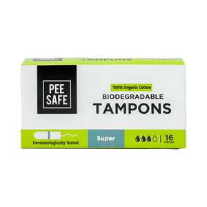 Pee Safe Earplugs 16pc 100% Organic Cotton Comfortable And Non-Staining Super Size