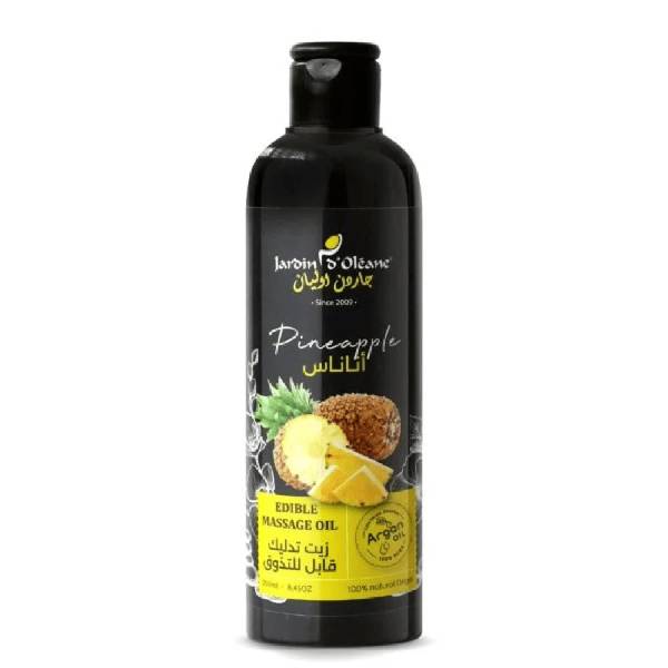 Jardin oleane massage oil 250ml tasteable pineapple