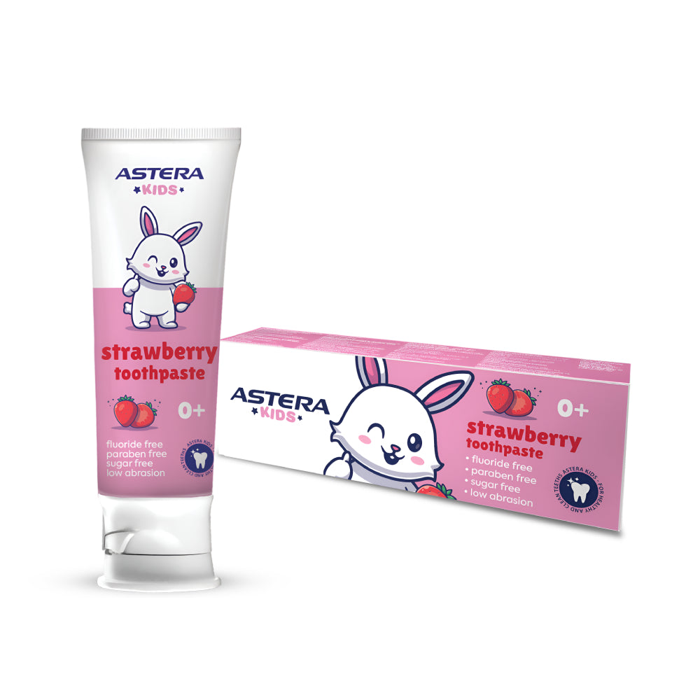 Astera Baby Toothpaste 65ml Strawberry Flavor 0+ Years