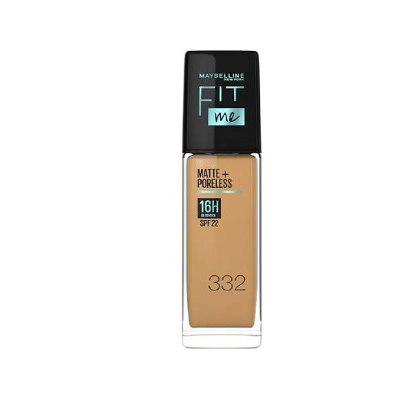 Maybelline foundation fit me matte poreless 332 golden caramel