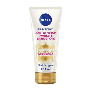 Nivea body cream 200ml luminous 630 even glow to reduce marks and spots