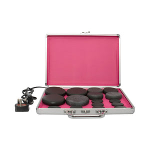 Global star massager stones 16pc with heating bag