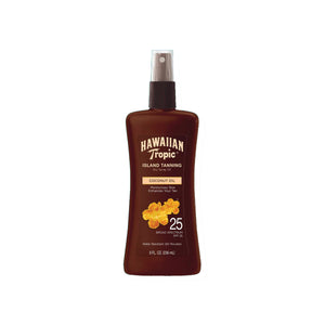 Hawaiian tropic tanning oil spray 236ml protective spf 25 coconut oil