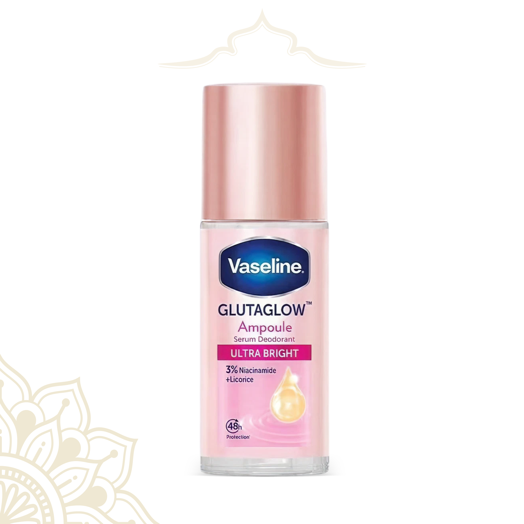 Vaseline Gluta Glow Ultra & Bright Roll-On Deodorant Serum - 45 ml