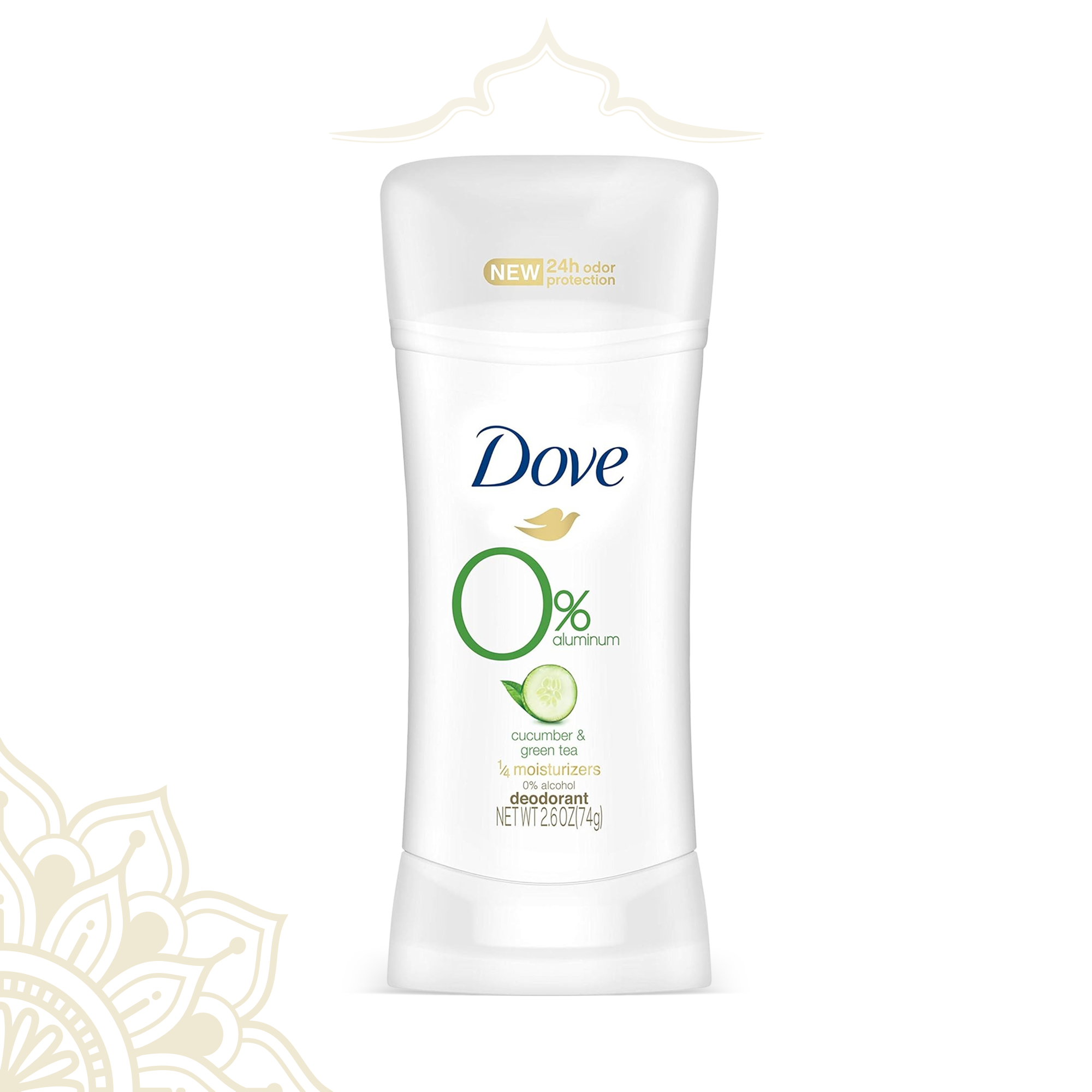 Dove 0% Aluminum Deodorant - Cucumber & Green Tea (74g)