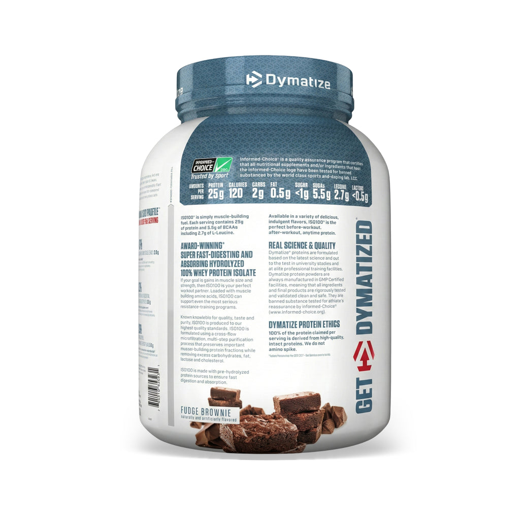 Dymatize ISO 100 Whey Protein Isolate – Hydrolyzed Muscle Building Fuel 5 LB