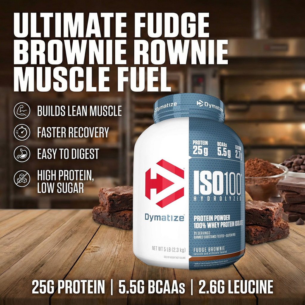 Dymatize ISO 100 Whey Protein Isolate – Hydrolyzed Muscle Building Fuel 5 LB