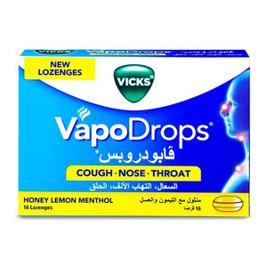Vicks Tablet 16pc Vapo Drops With Honey Lemon And Mint