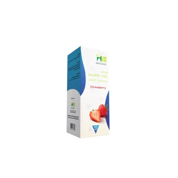 HM Syrup Castor Oil Natural 100%  Strawberry 60ml