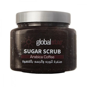 Global Star Sugar Scrub 600g For Face And Body With Coffee