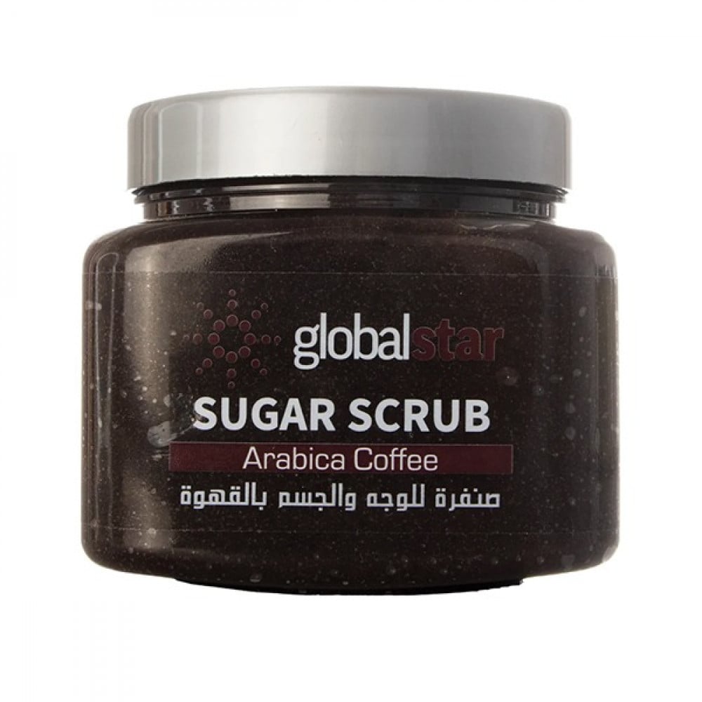 Global Star Sugar Scrub 600g For Face And Body With Coffee