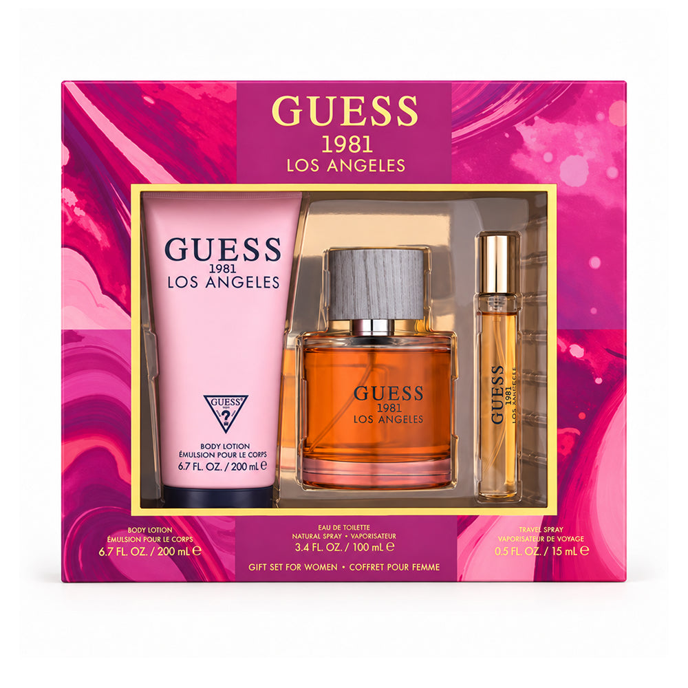 Guess 1981 Los Angeles For Women Set Eau De Toilette 100 ml + Eau De Toilette 15 ml + Body Lotion 200 ml