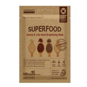 Mbeauty face mask superfood brightening with quinoa and chia seeds