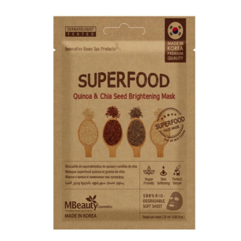 Mbeauty face mask superfood brightening with quinoa and chia seeds