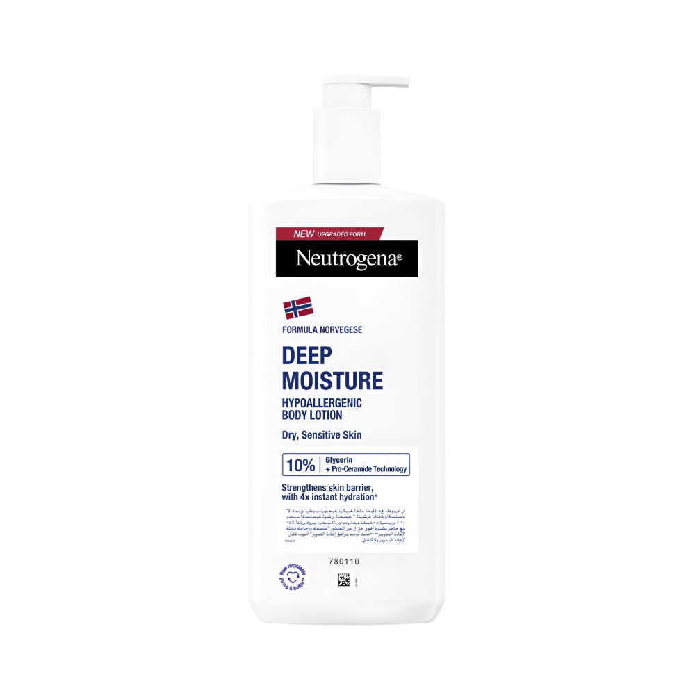 Neutrogena Body Lotion 400ml Norwegian Formula Deep Moisture For Dry And Sensitive Skin