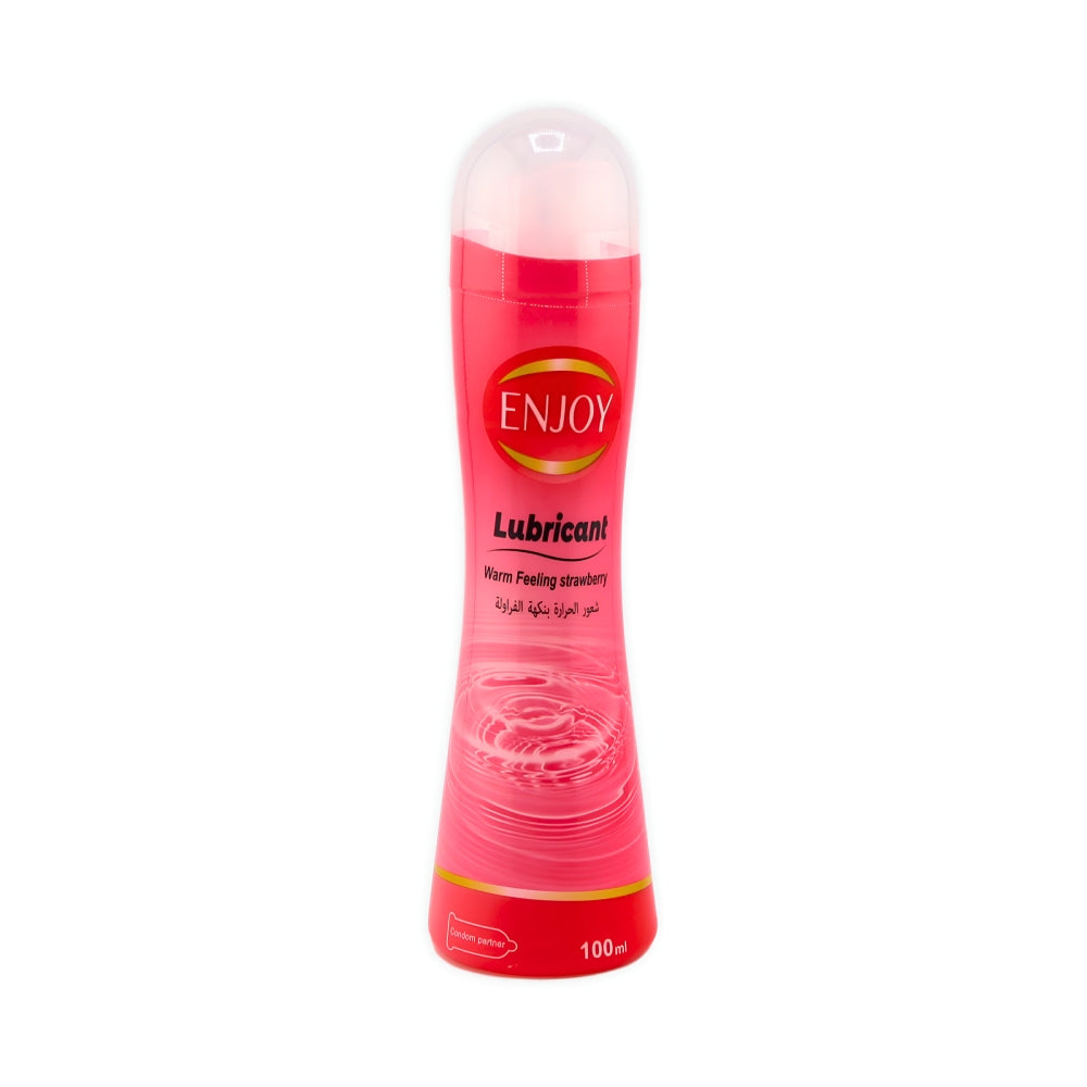 Enjoy Lubricant 100ml Warming Sensation With Strawberry Flavor