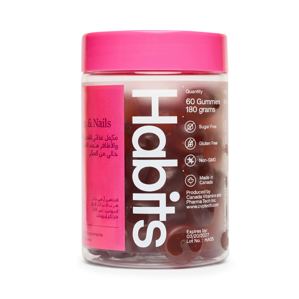 Habits Biotin Hair Skin & Nails 60 Gummies