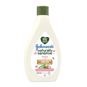 Johnson's lotion 395ml with organic aloe vera and shea butter