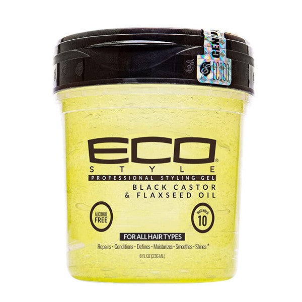 Eco Style Hair Gel 236ml With Black Castor Oil And Flaxseed Oil