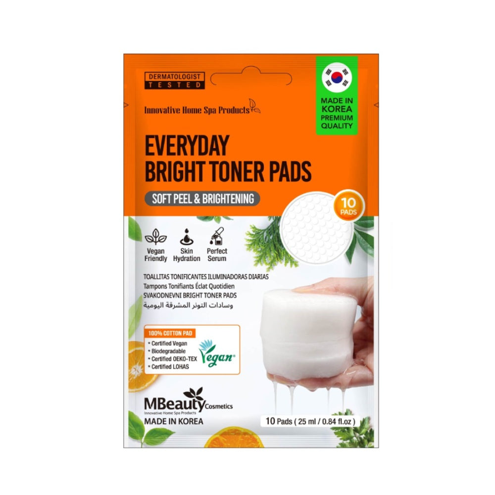 MBeauty Face Pads 10pc The Daily Brightening Toner