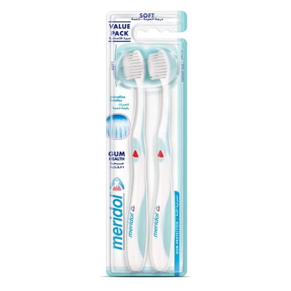 Meridol toothbrush 2pc economy pack soft softness