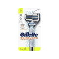 Gillette razor skinguard sensitive handle + 2 blade