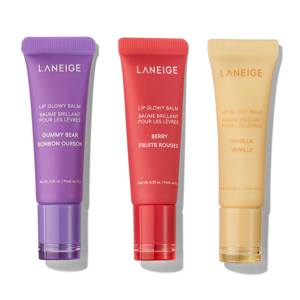 Laneige On-The-Glow – طقم بالم شفاه ثلاثي