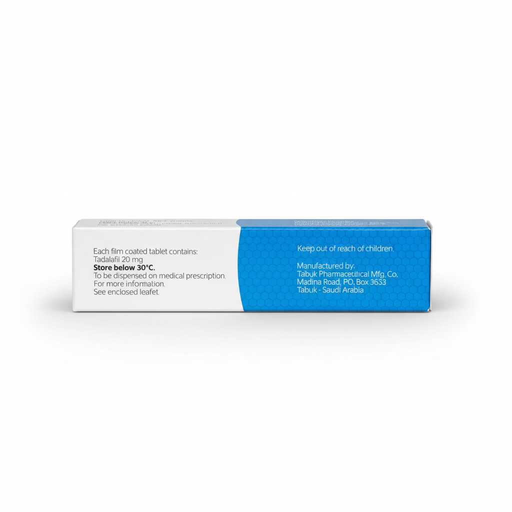 Herox Tadalafil 20 mg Tablets – 4 Tablets