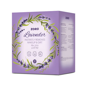 Zoro Make Up Remover Wipes 20Wipes With Lavender