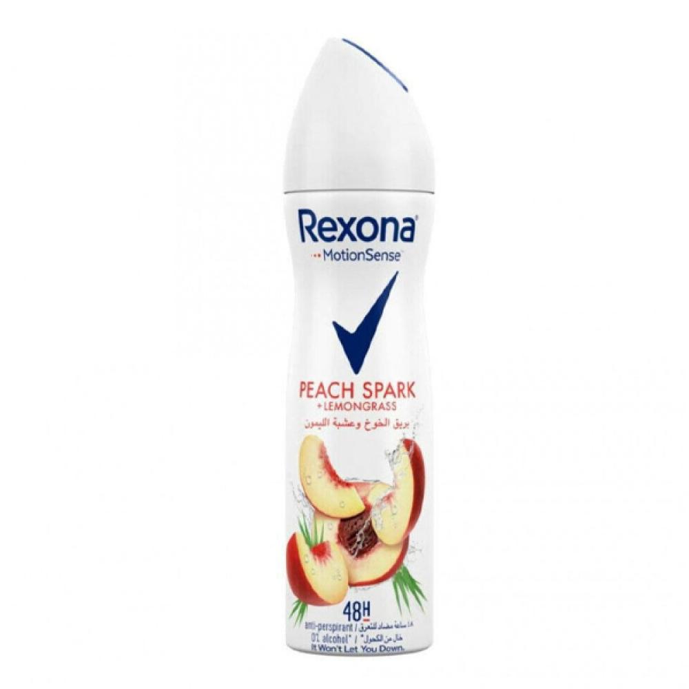 Rexona deodorant spray 150ml women glow with peach and lemongrass 48h