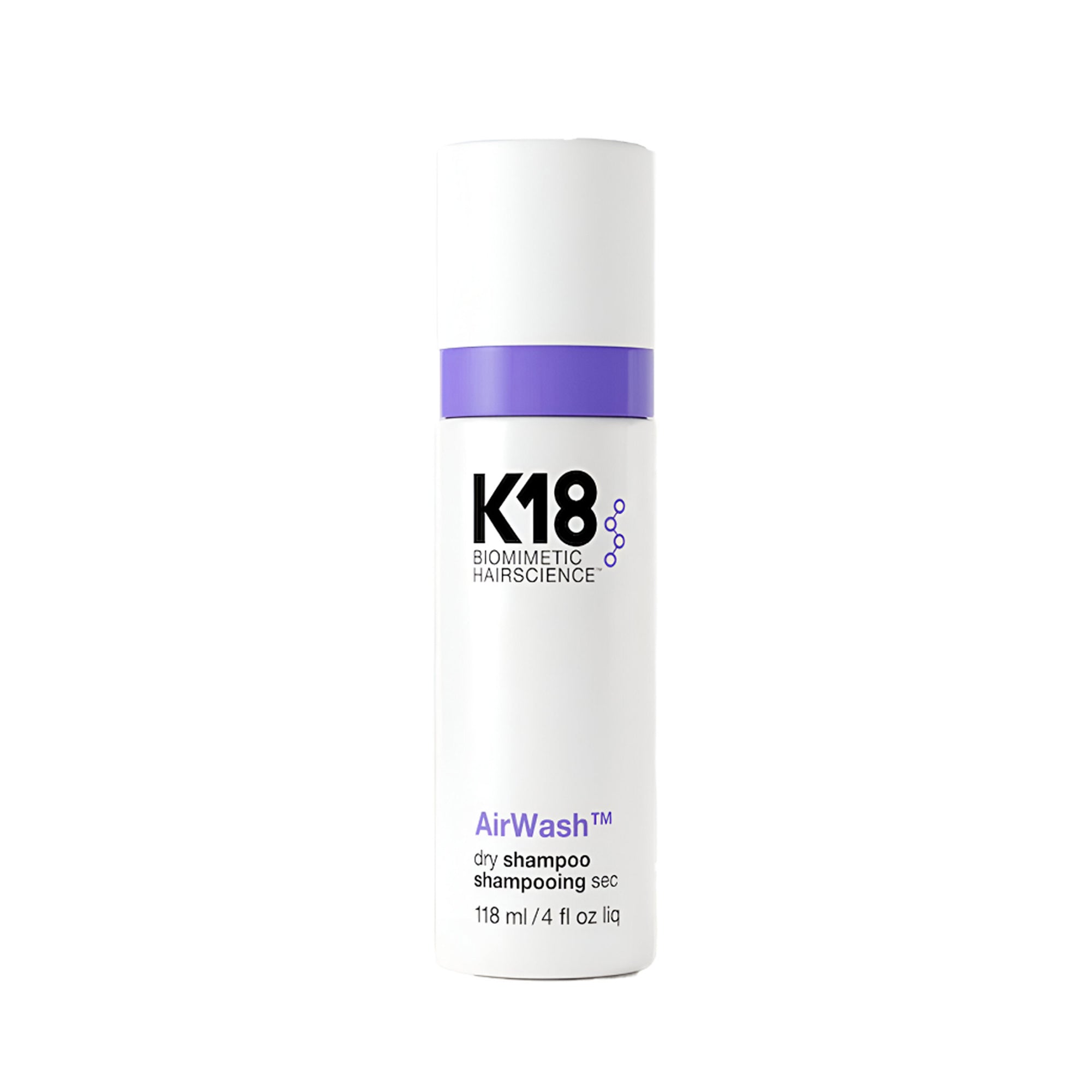 K18 AirWash Dry Shampoo – Instant Oil Absorption & Volume Boost 118ml