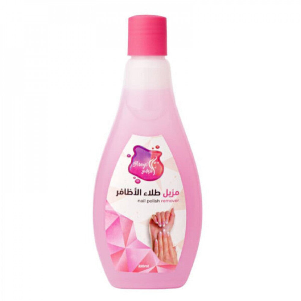 Alarays nail polish remover liquid 220ml pink
