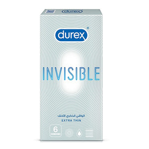 Durex condoms 6pc invisible extra thin