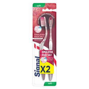 Signal toothbrush 2pc very soft with himalayan rock salt