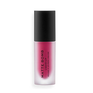 Revolution liquid lipstick matte bomb burgundy star