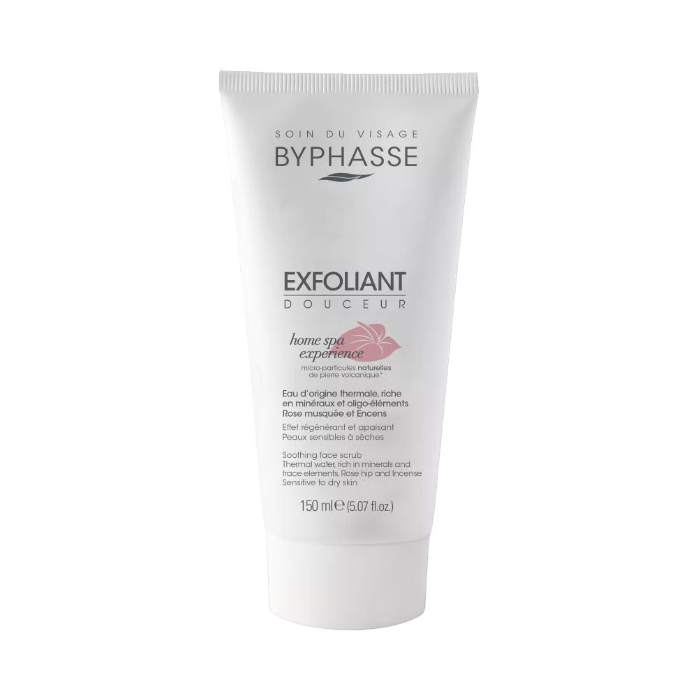 Byphasse Face Scrub 150ml Home Spa Experience Soothing For Sensitive And Dry Skin
