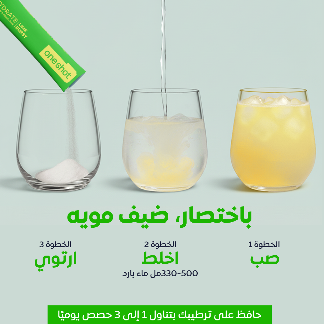 Oneshot Hydrate Electrolyte Drink Lime Burst 14 Sticks