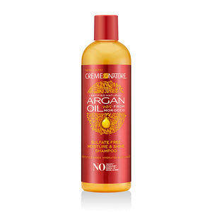 Creme of nature hair shampoo 354ml argan oil sulfate free moisture & shine