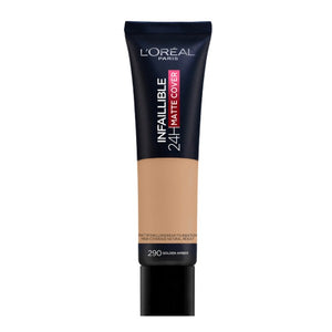 Loreal makeup foundation infallible 24h matte cover 290 golden amber
