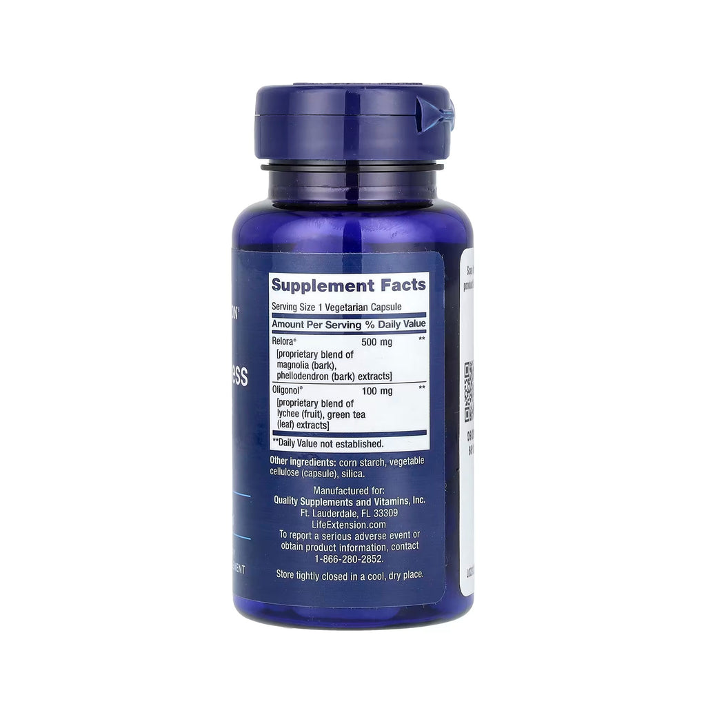 Life Extension Cortisol-Stress Balance - 30 Vegetarian Capsules