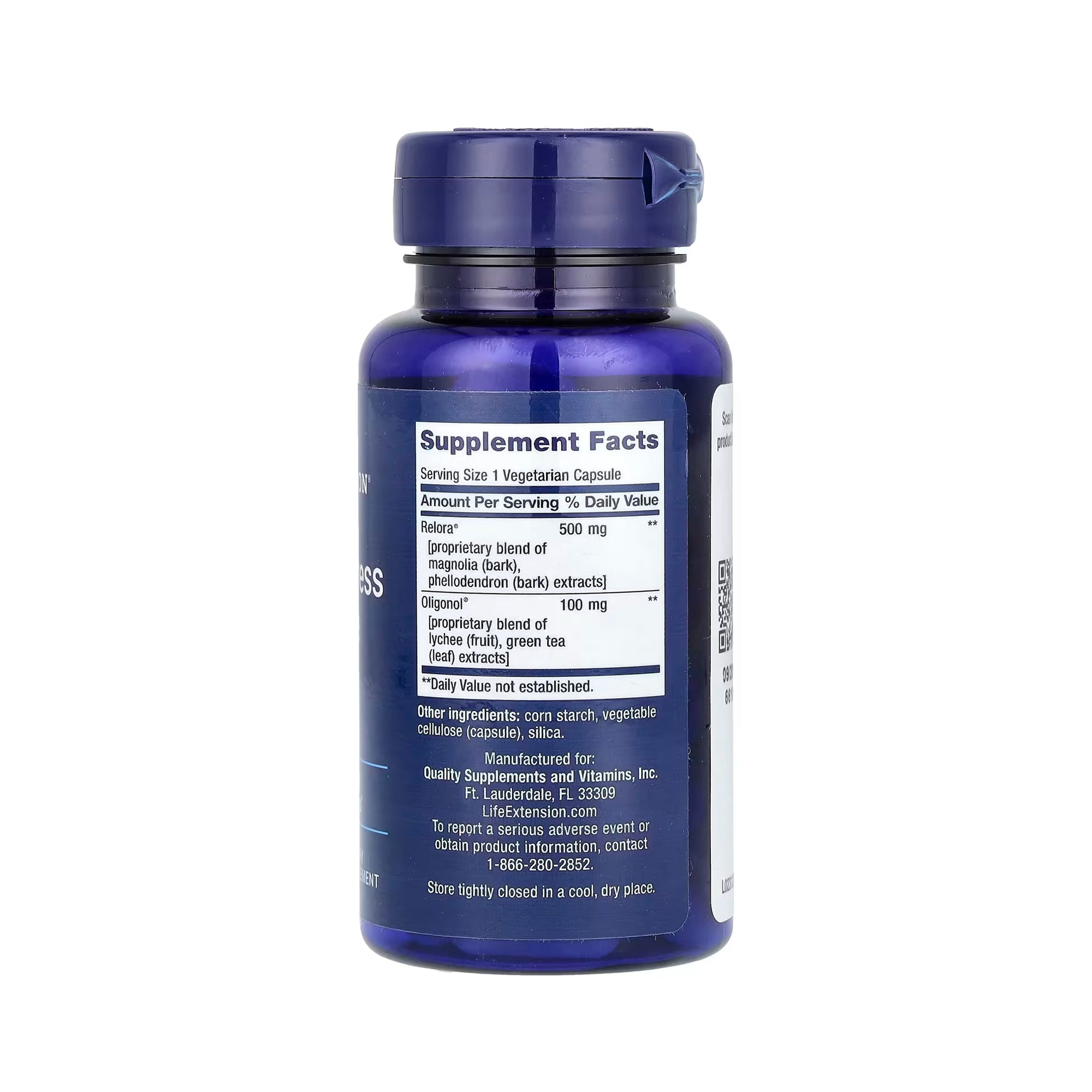 Life Extension Cortisol-Stress Balance - 30 Vegetarian Capsules