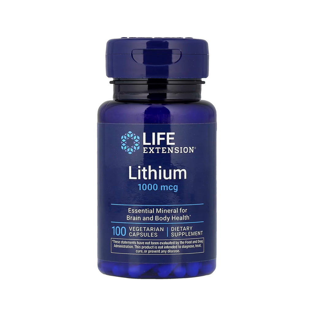 Life Extension Lithium 1000 mcg - 100 Vegetarian Capsules