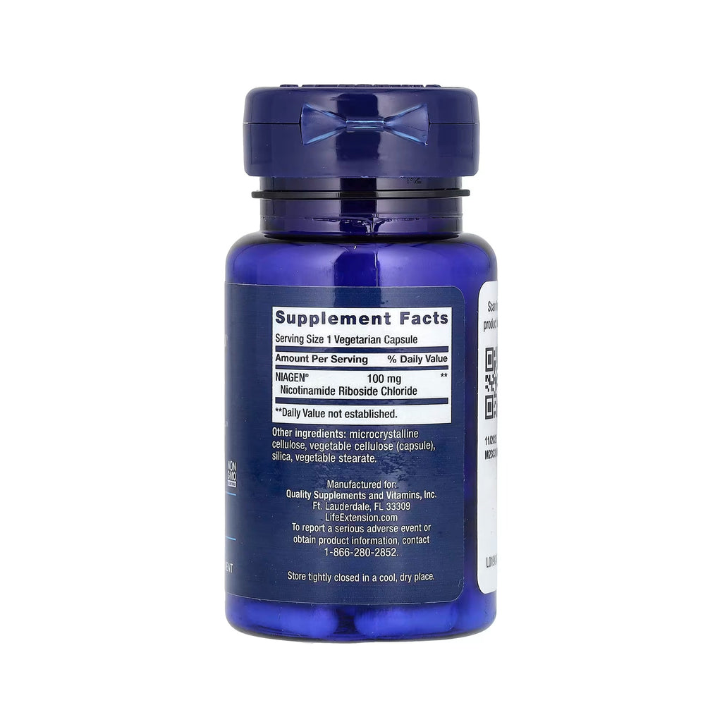Life Extension مولد إعادة تجديد الخلايا NAD+ 100 ملغ - 30 كبسولة نباتية
