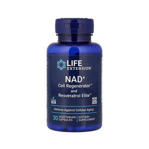 Life Extension NAD+ Cell Regenerator and Resveratrol Elite - 30 Vegetarian Capsules