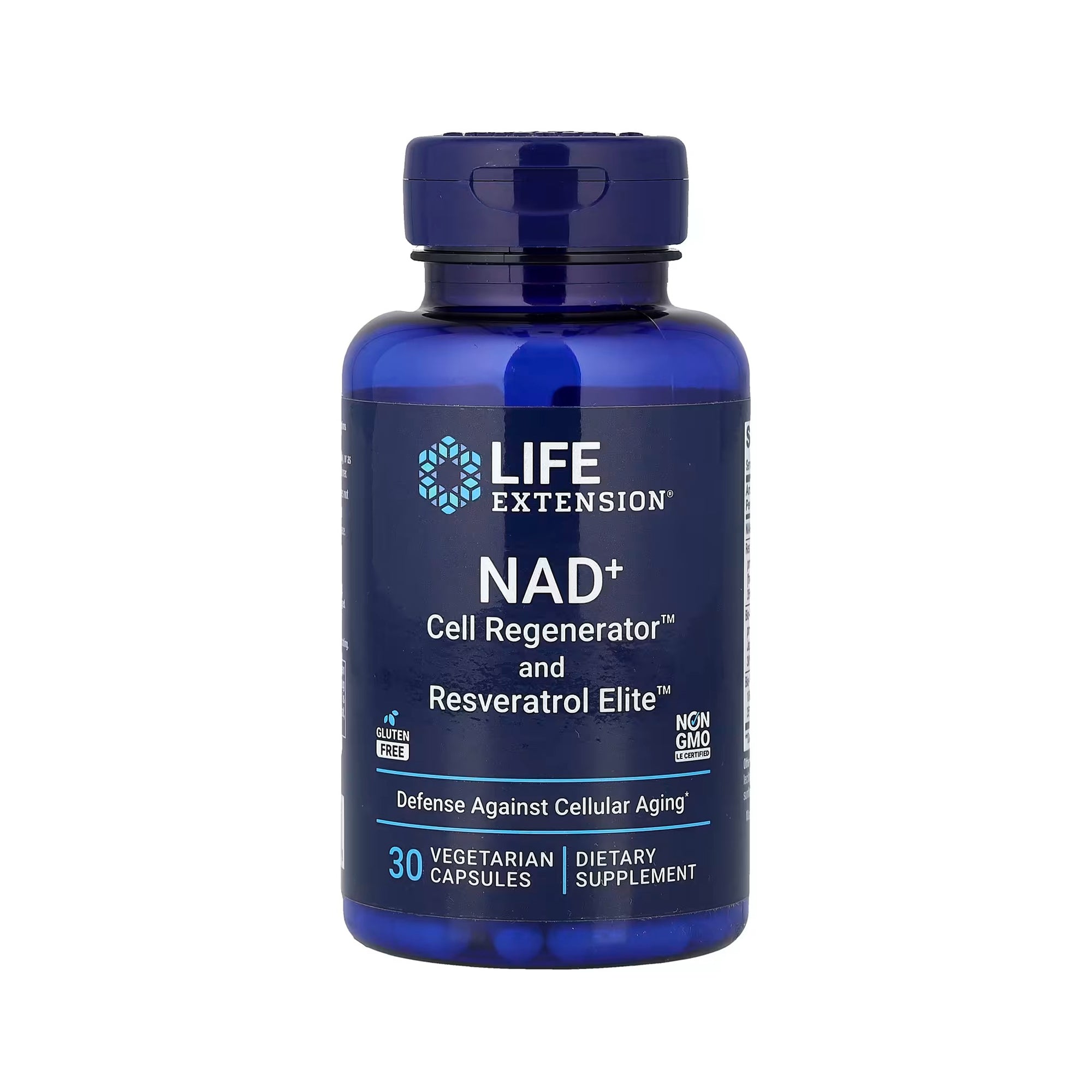 Life Extension NAD+ Cell Regenerator and Resveratrol Elite - 30 Vegetarian Capsules