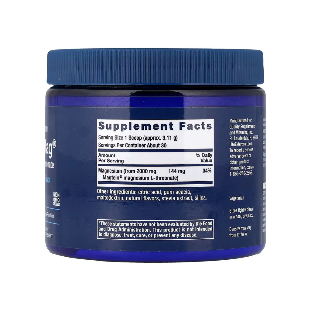 Life Extension Neuro-Mag Magnesium L-Threonate (Tropical Punch) -  3.293 oz (93.35 g)