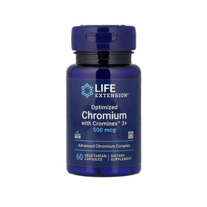 Life Extension كروميوم محسّن مع Crominex 3+ 500 ميكروغرام - 60 كبسولة نباتية