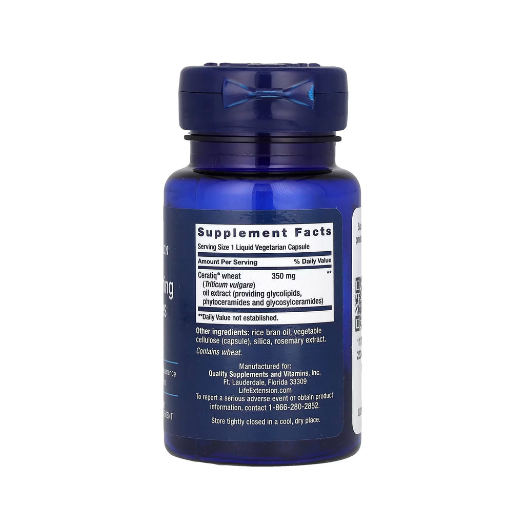 Life Extension Skin Restoring Ceramides - 30 Liquid Vegetarian Capsules