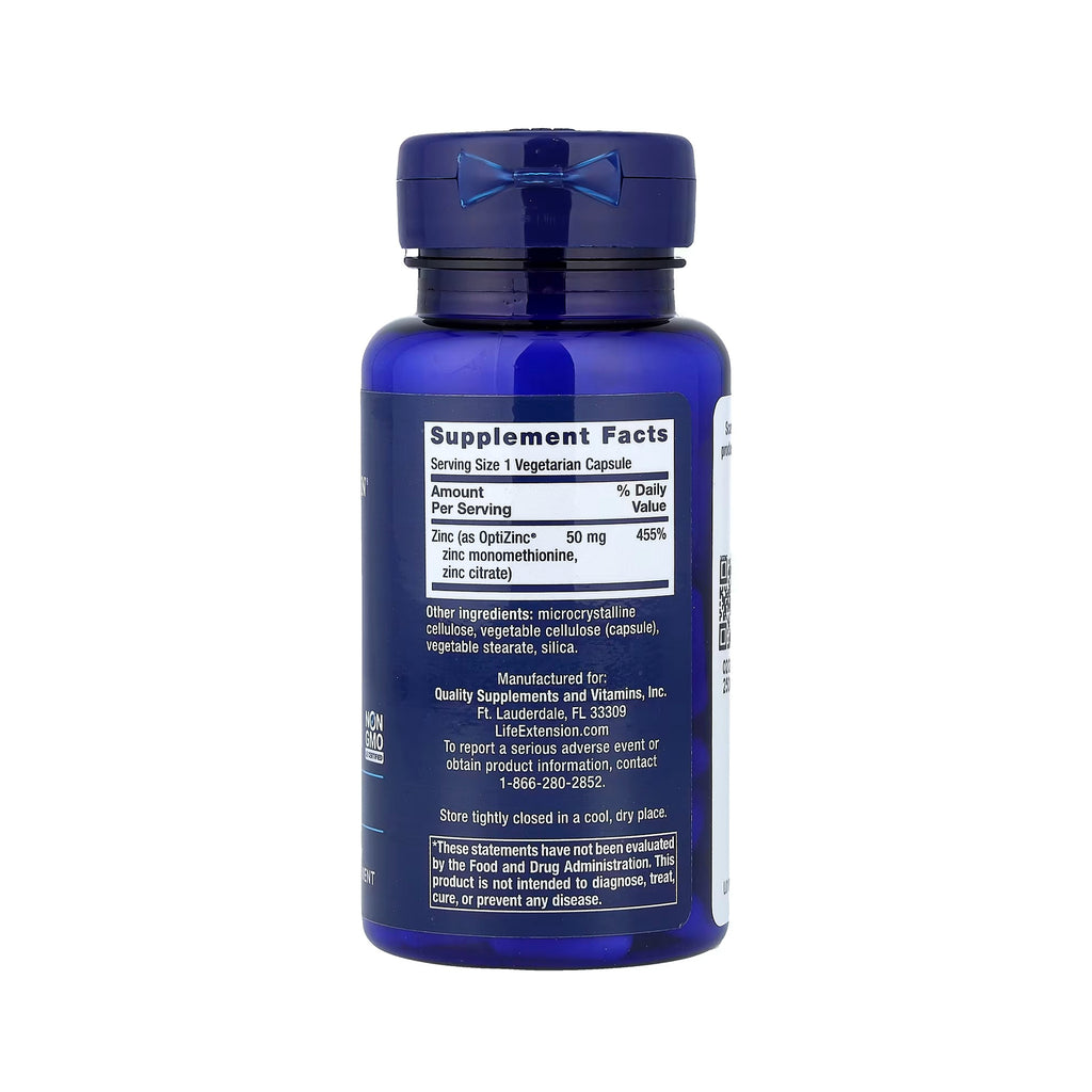 Life Extension Zinc 50 mg - 90 Vegetarian Capsules
